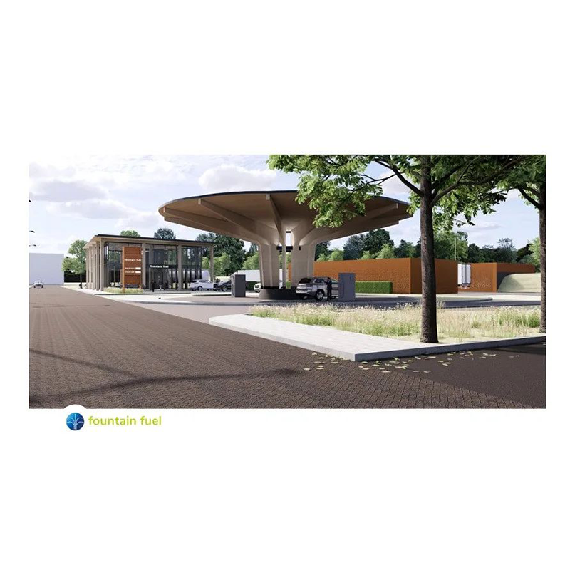 Fons Fuel primam suam stationem integralem potestatem in Nederlandia aperit, providens tam hydrogenio vehiculis electricis cum hydrogenation/officiis electricis praecipiens