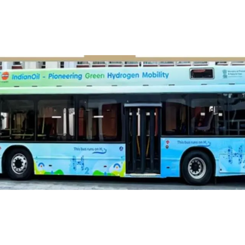 Ministri Unionis devolvuntur primae viridis hydrogenii in Indiae bus cellulis escariis frequentant