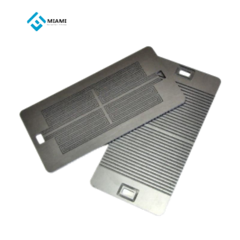 Graphite bipolar laminas ad hydrogenii cibus cellulis et electrolysers